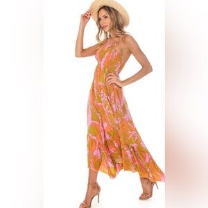 chinese dress ladies Free People Womens Heat Wave Printed Maxi Midnight Combo Small at Amazon  Women's Clothing store main image 1